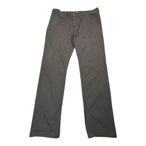 Vans Authentic Chino Pants Mens 36 Slim Fit Black Charcoal Gray FA22 Skater